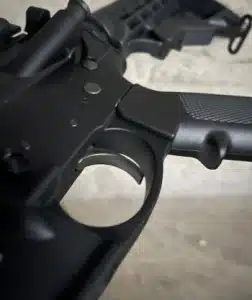 Rifle, trigger, stock