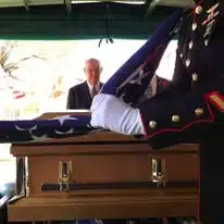 flag, casket, funeral