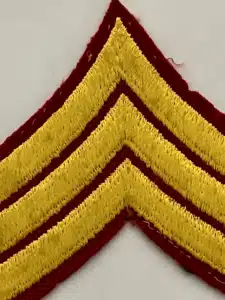 Marine sew-on patch, Sergeant Stripes